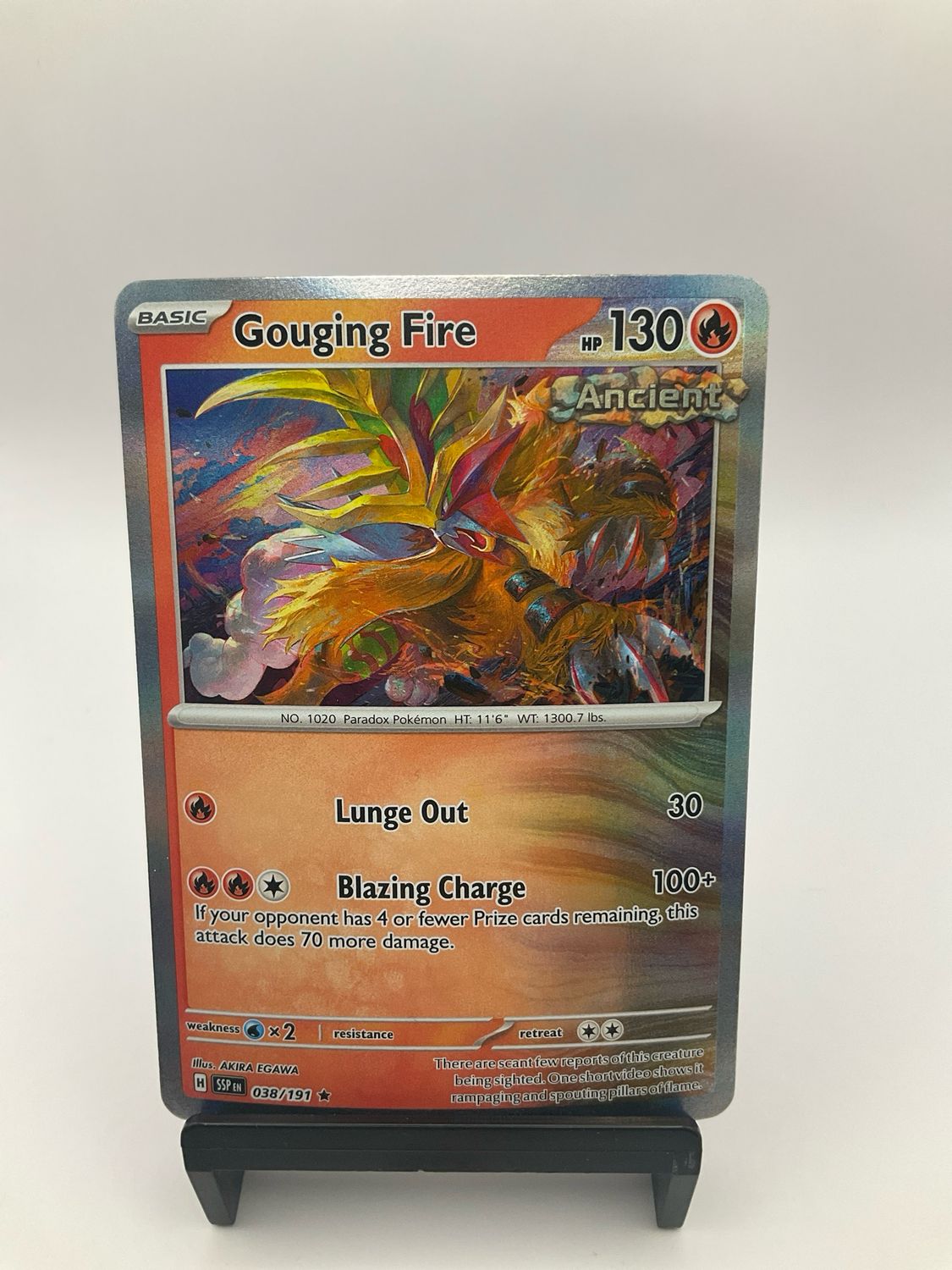 Gouging Fire 038/191 HOLO RARE | SV08: Surging Sparks