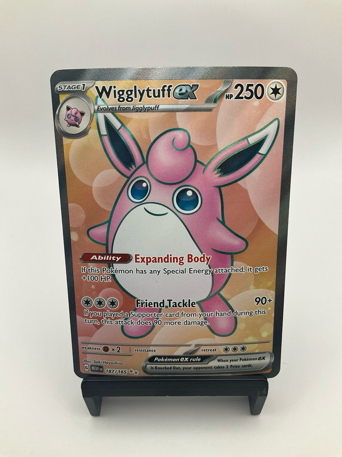 Wigglytuff ex Full Art NM 187/165 Scarlet &amp; Violet 151