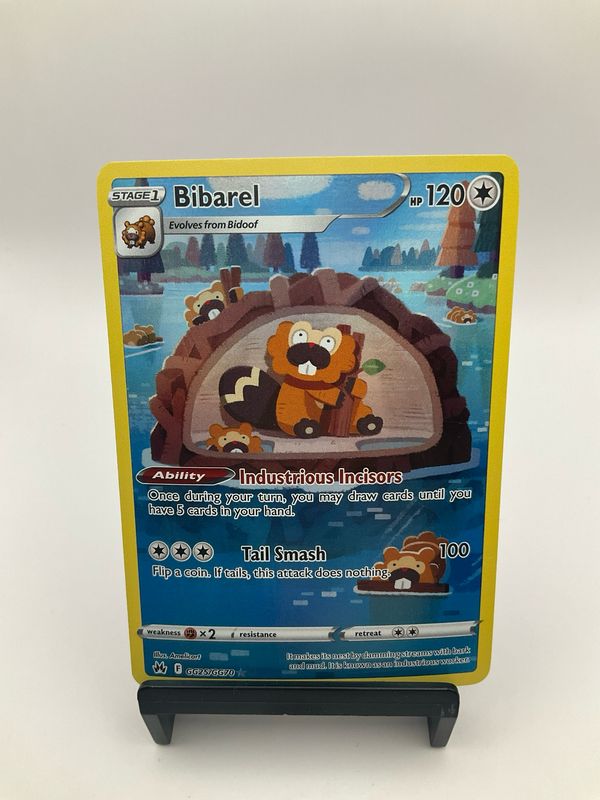 Pokemon TCG SWSH Crown Zenith Bibarel GG25/GG70 Galarian Gallery