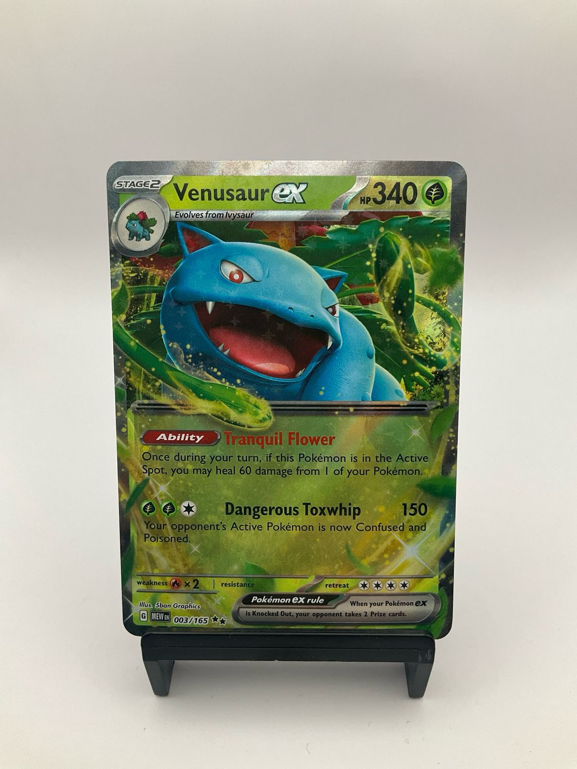 Pokemon Venusaur ex 003/165 Scarlet &amp; Violet 151 Double Rare Holo
