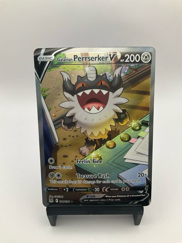 Galarian Perrserker V 184/196 Alt Art Ultra Rare