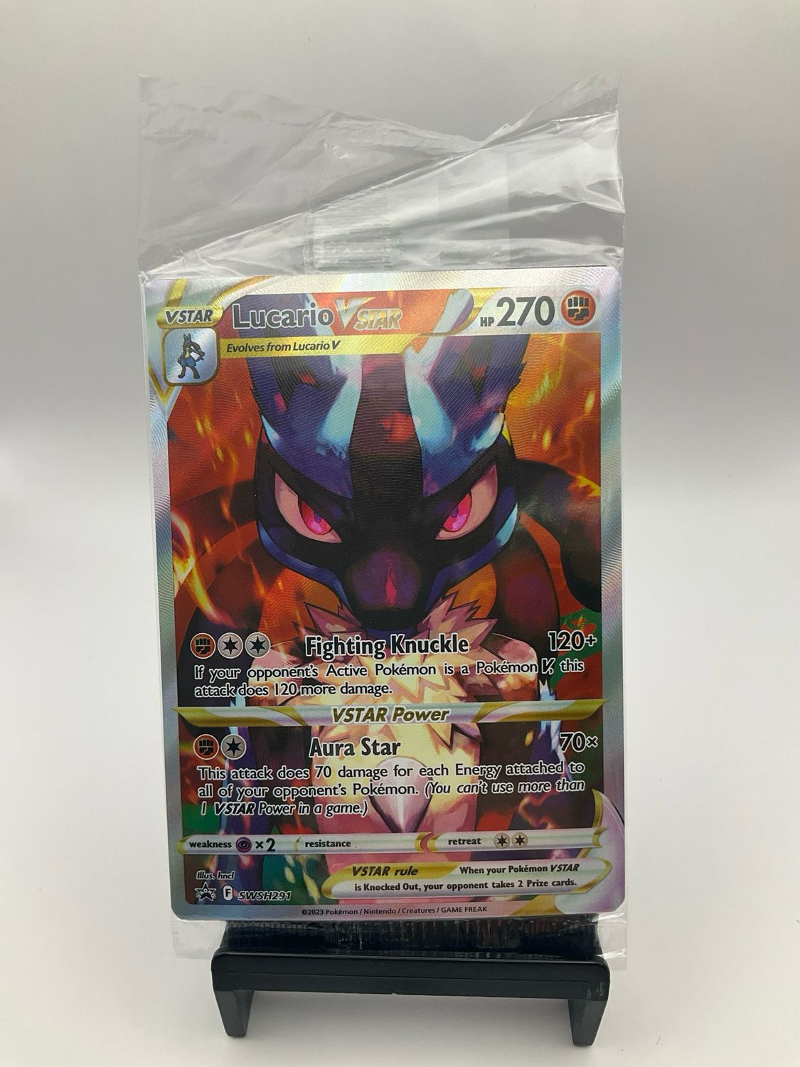 Pokémon TCG Lucario VSTAR SWSH291 Sword &amp; Shield Crown Zenith SEALED