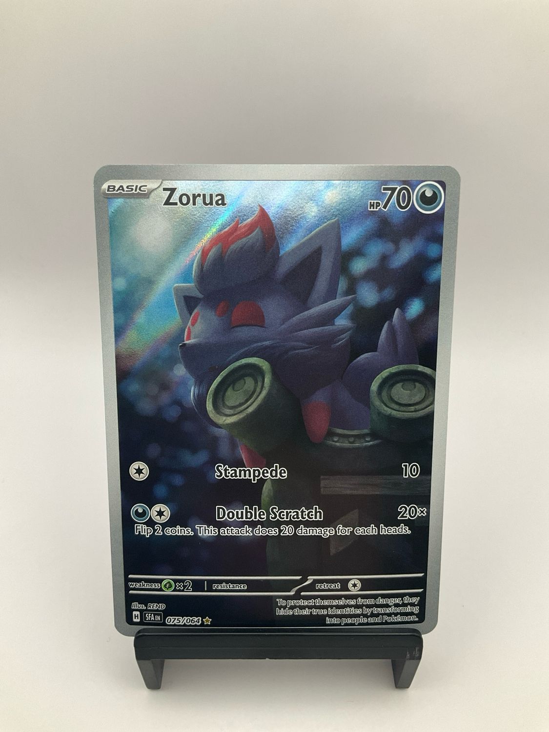 Zorua 075/064 Pokemon Shrouded Fable Illustration Rare