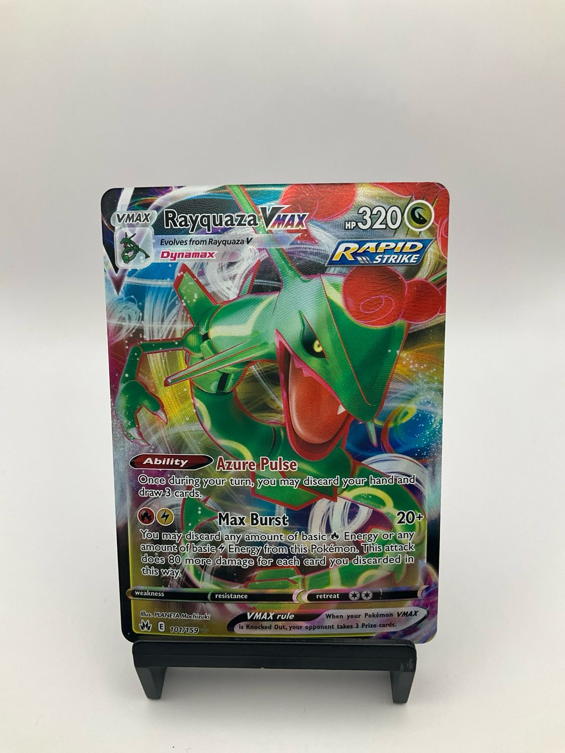 Pokemon TCG Crown Zenith Rayquaza VMax Ultra Rare Holo 101/159