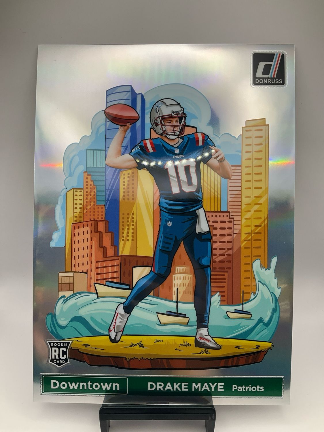 DRAKE MAYE JUMBO DOWNTOWN 2024 DONRUSS OVERSIZED 5x7 ROOKIE #13