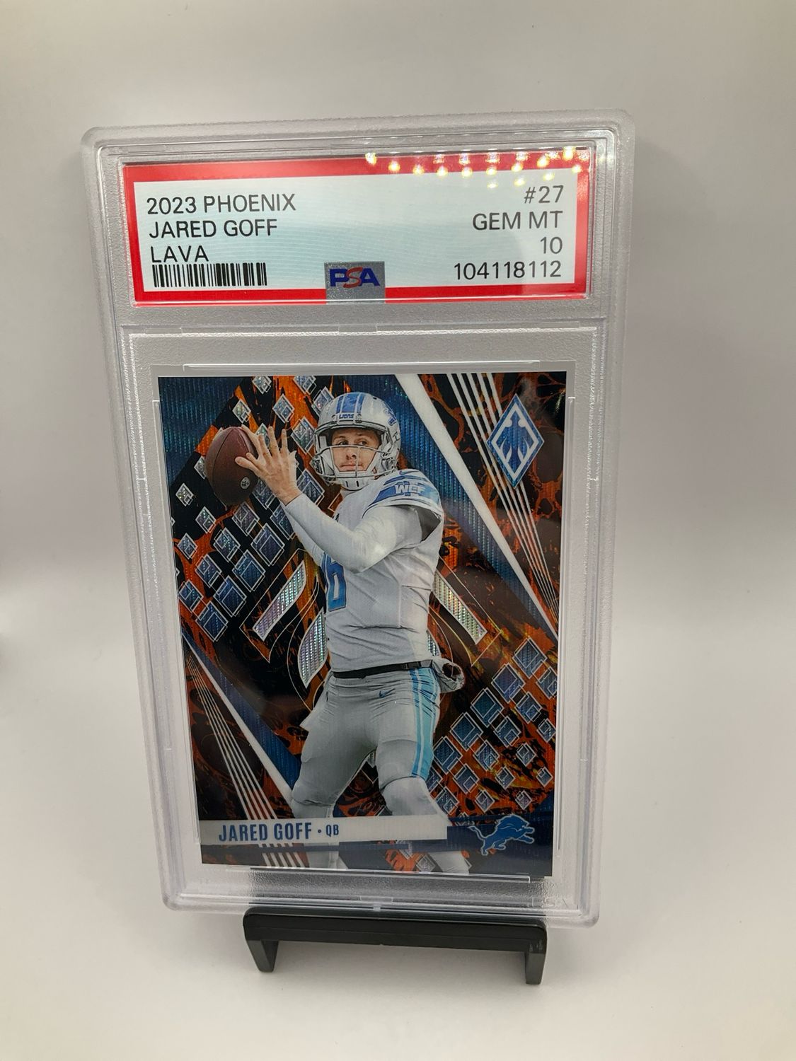 Jared Goff 2022 Phoenix #27 - Lava /150 PSA 10 Pop 1