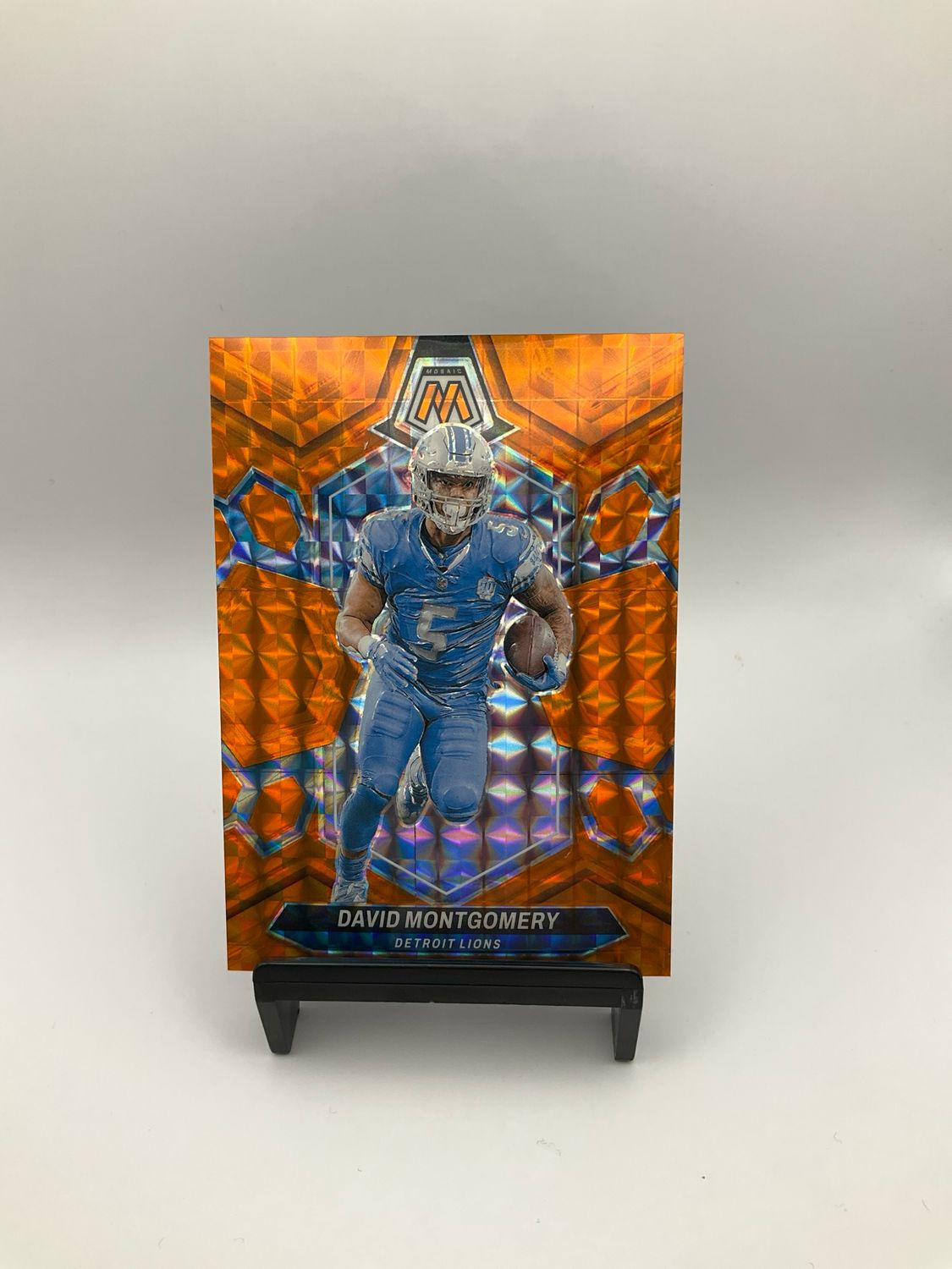 2024 Panini Mosaic - Orange Mosaic Prizm /199 David Montgomery #72