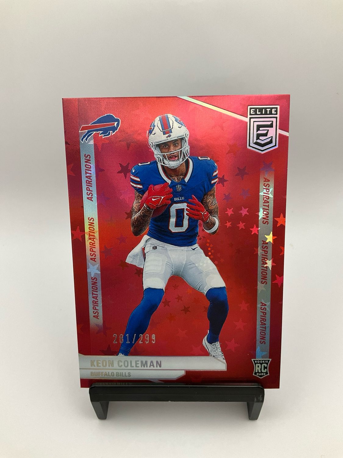 2024 Donruss Elite Keon Coleman RC Red Aspirations Stars #/299
