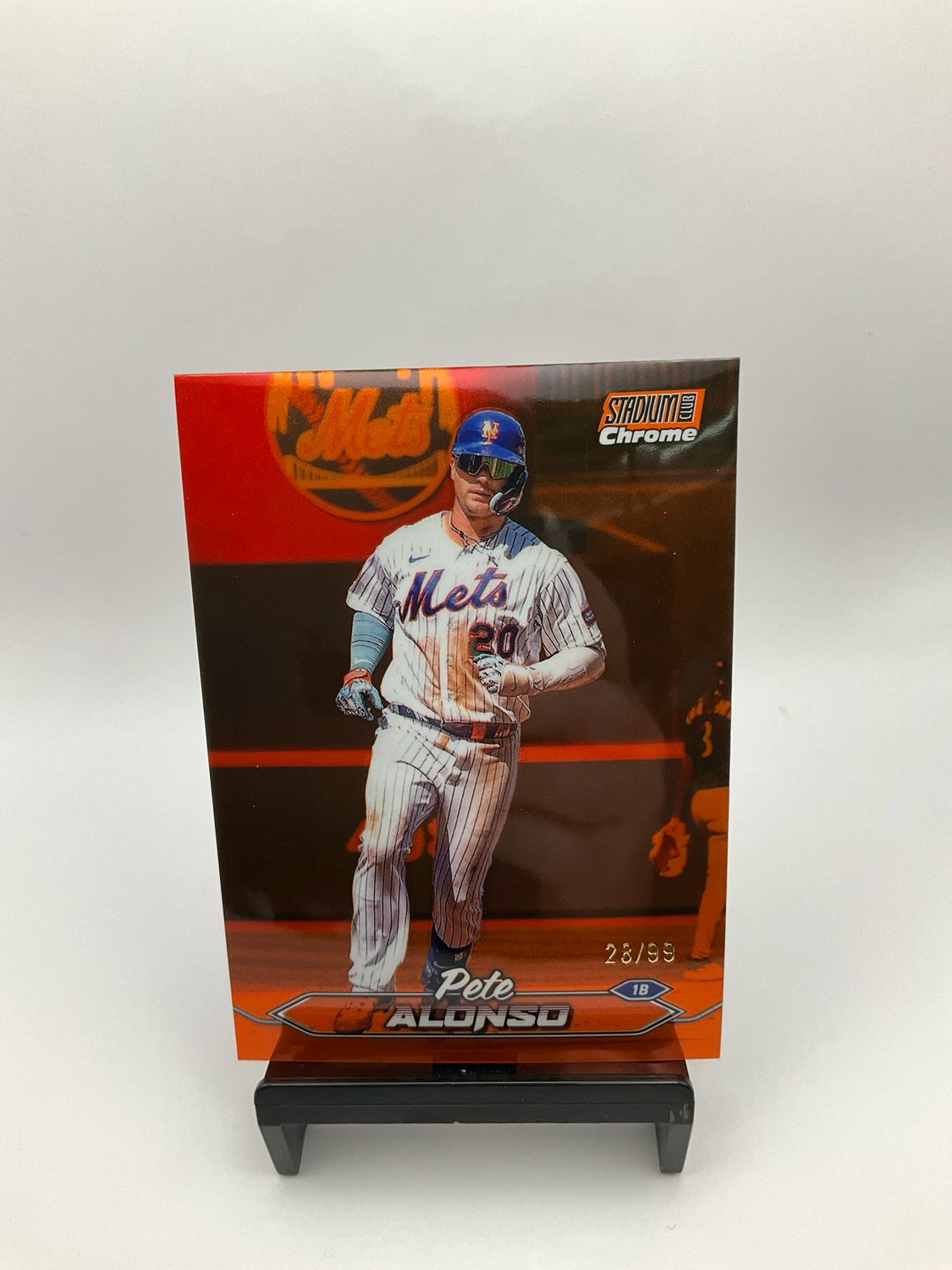 2024 Topps Stadium Club Chrome Orange Pete Alonso 28/99 #176