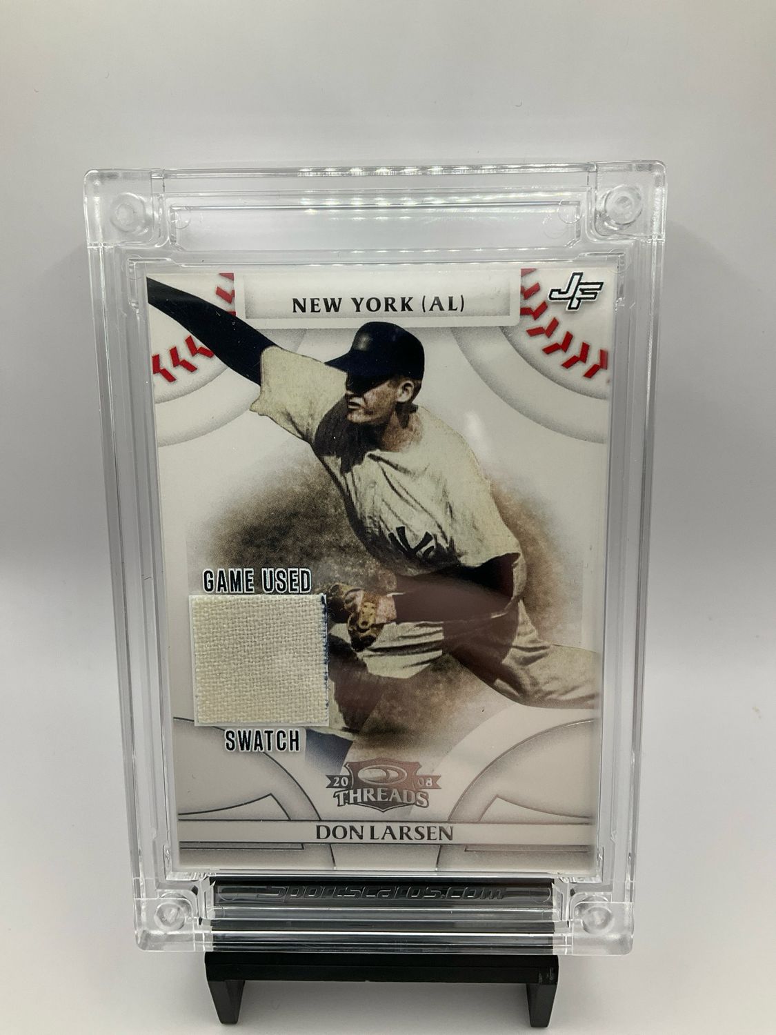 Don Larsen 2022 Jersey Fusion Game Used Swatch
