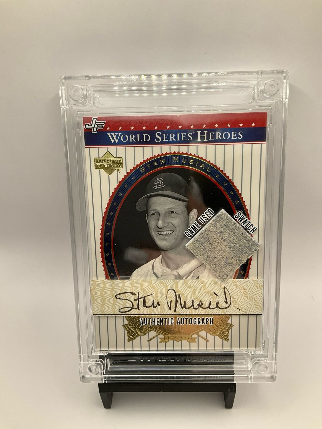 2022 Jersey Fusion Stan Musial Authentic Autograph Game Used Swatch