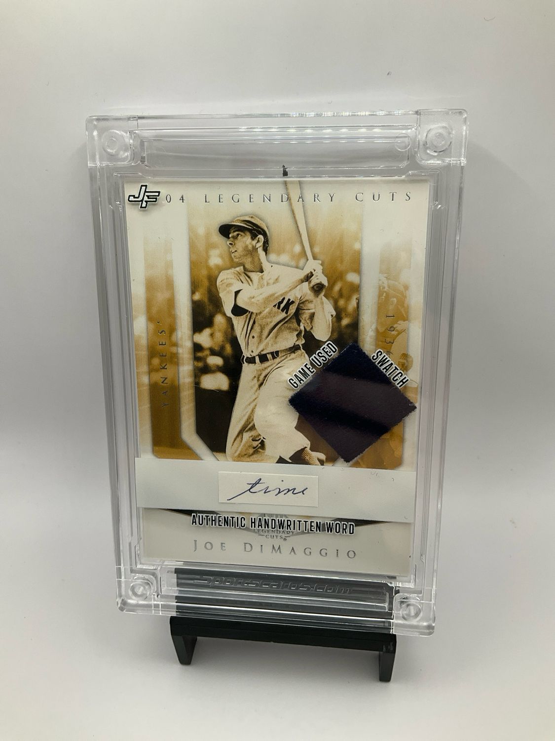2022 Jersey Fusion Joe Dimaggio Game Used &amp; Hand Written Caption