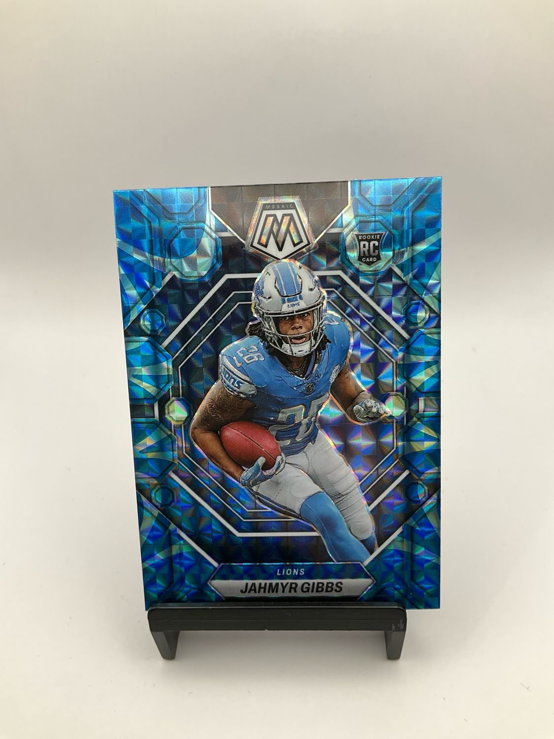 2023 Panini Mosaic Jahmyr Gibbs Rookie Blue Reactive