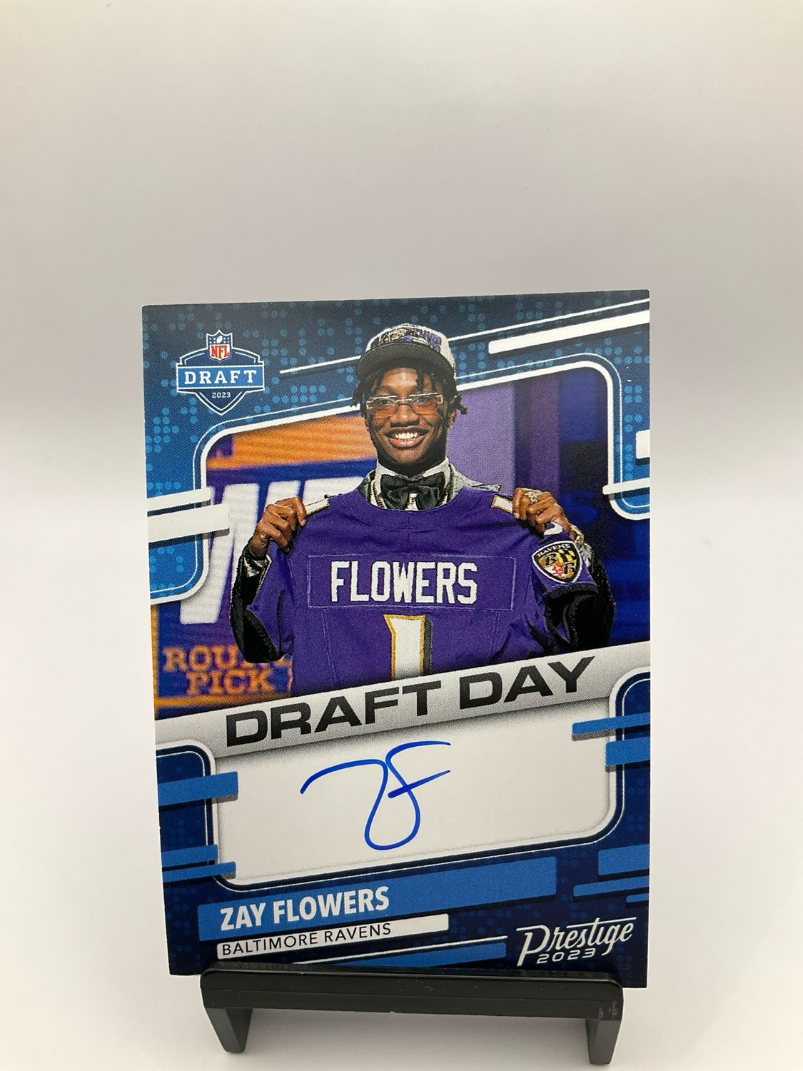 2023 Panini Zay Flowers Draft Day Auto #DDS-ZF