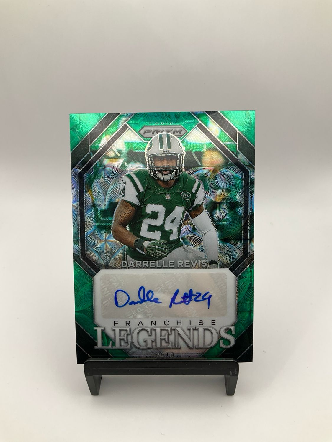 DARRELLE REVIS 2023 PRIZM FRANCHISE LEGENDS GREEN SCOPE AUTO 03/75