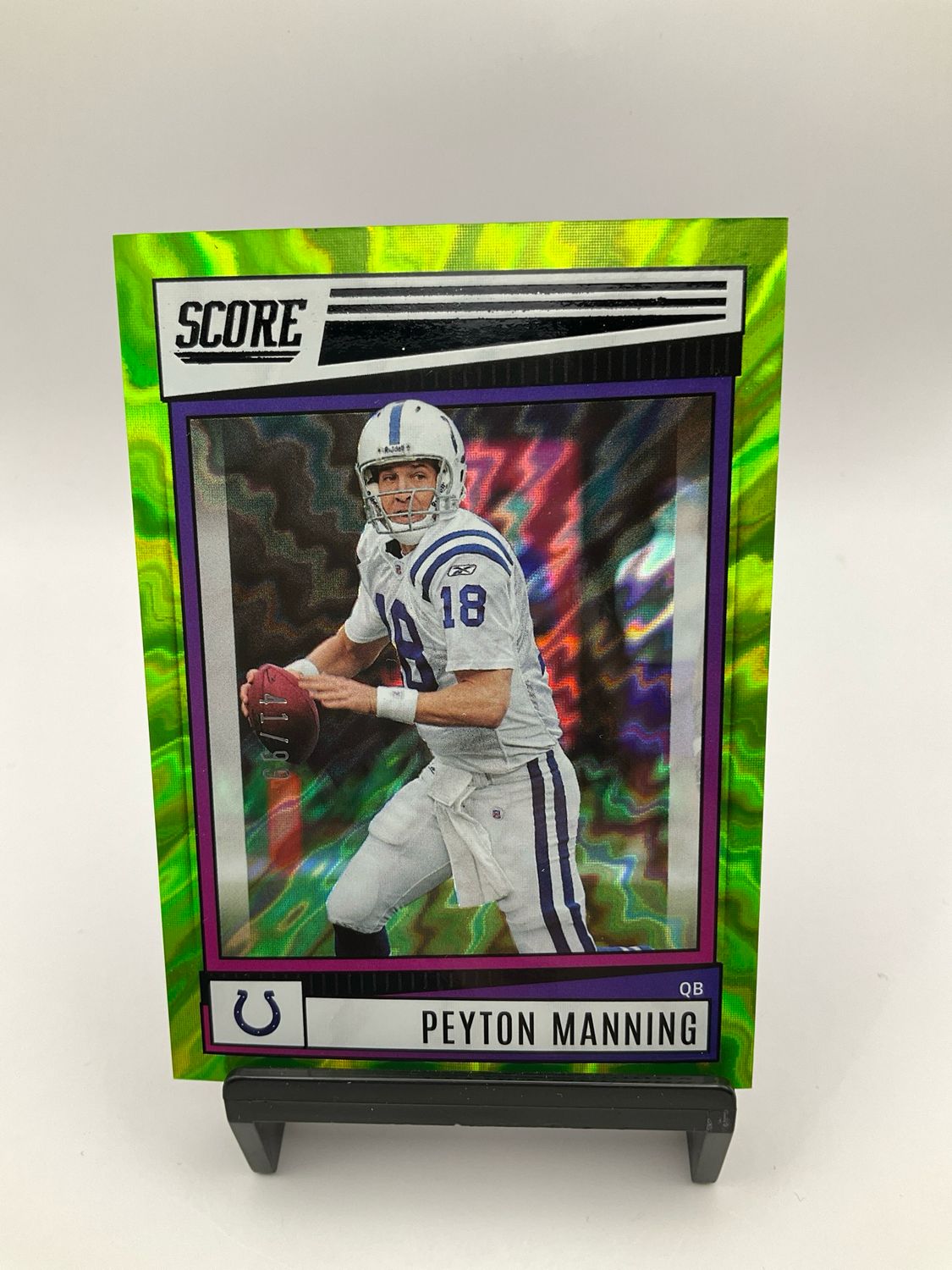 2022 Panini Score Football Peyton Manning #16 Electric 41/99