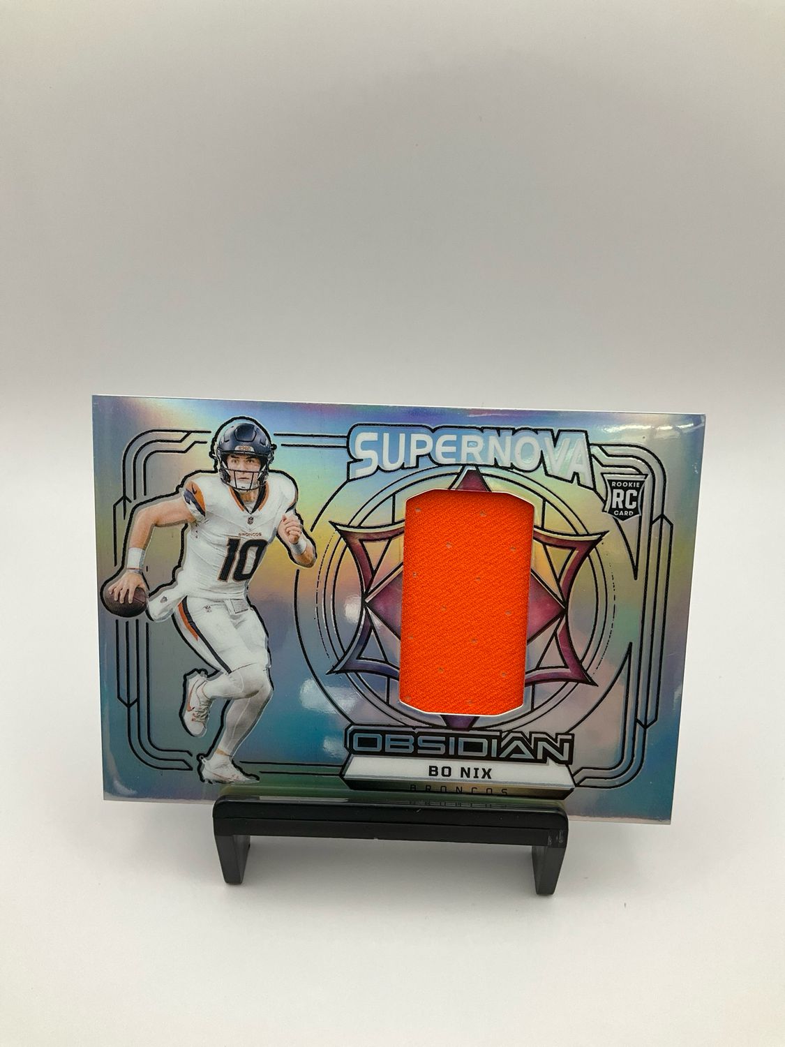 2024 Obsidian Bo Nix Supernova Rookie Jersey RC 50/99