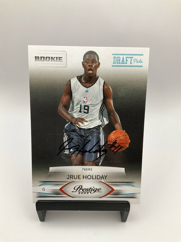 2009-10 Prestige Draft Picks Jrue Holiday Rookie Auto 43/100 RC #217