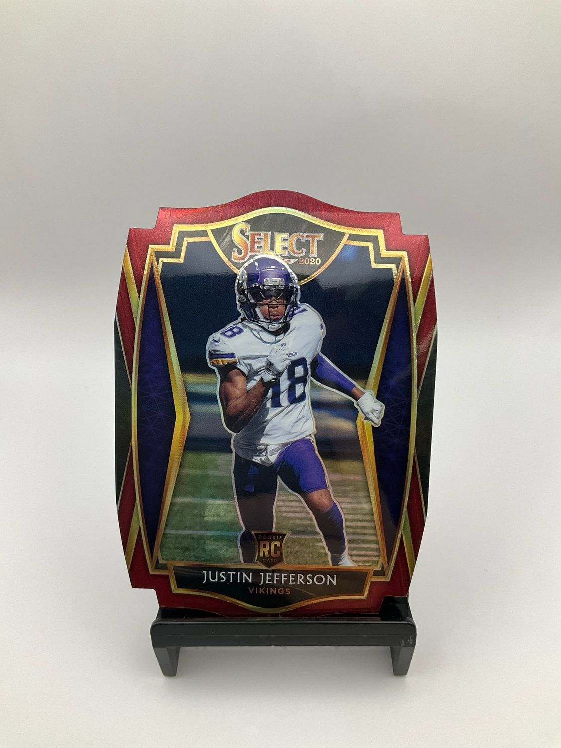 2020 Panini Select  Premier Level Red Die-cut #161 Justin Jefferson