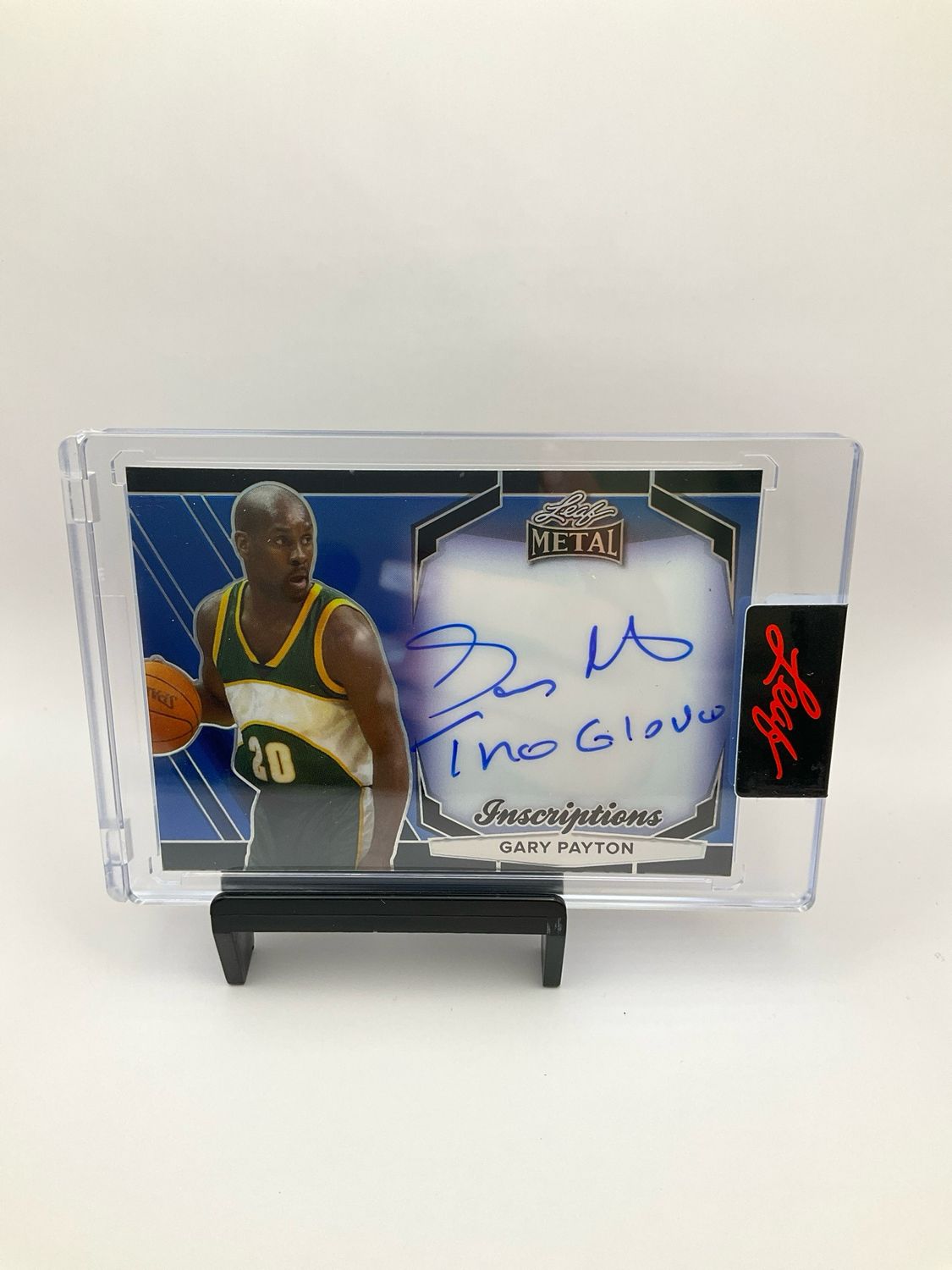 2024 Leaf Metal Blue Inscription Gary Payton Auto 87/100