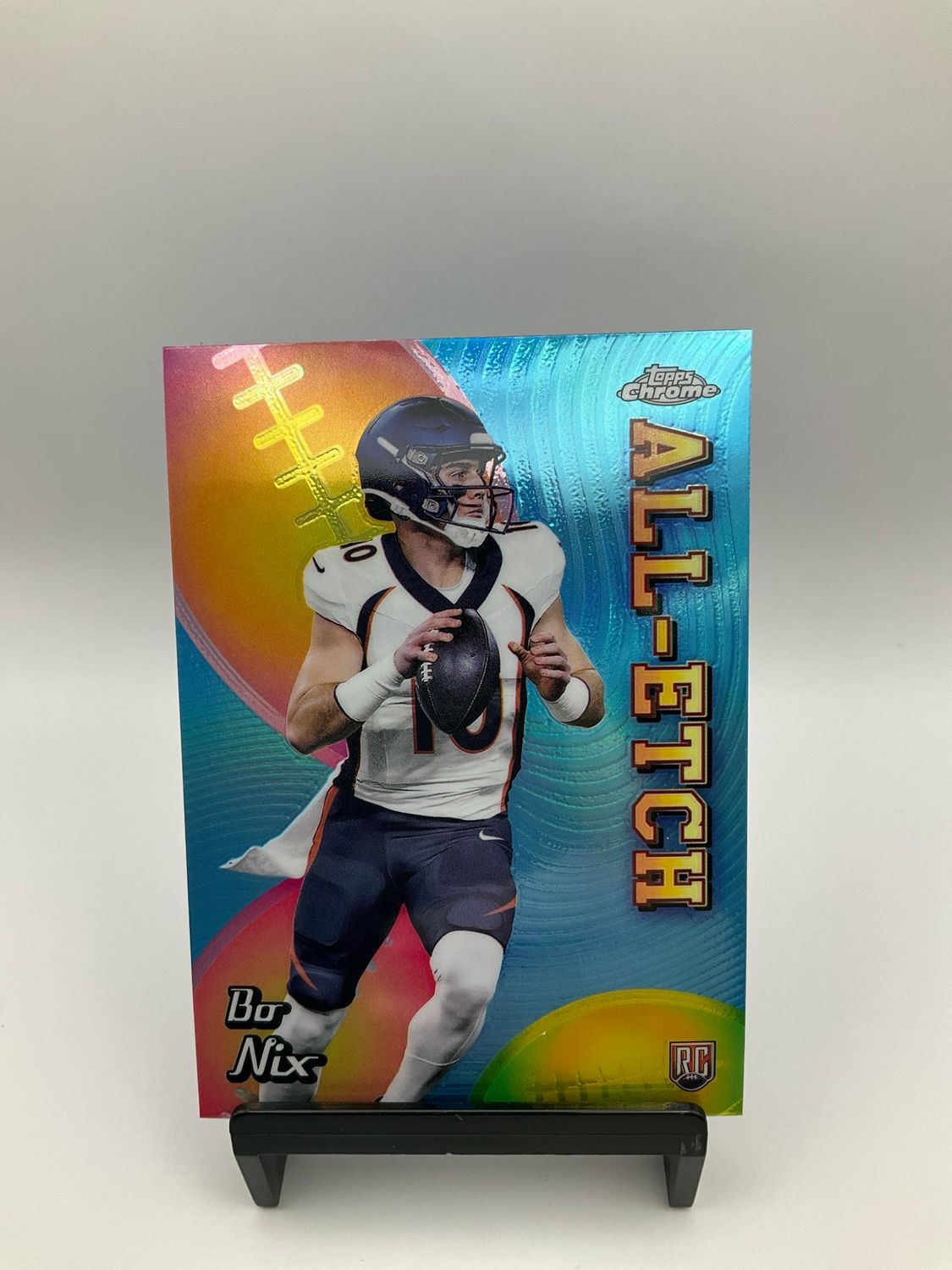 2024 Topps Chrome #CAE-BN Bo Nix Chrome All-Etch