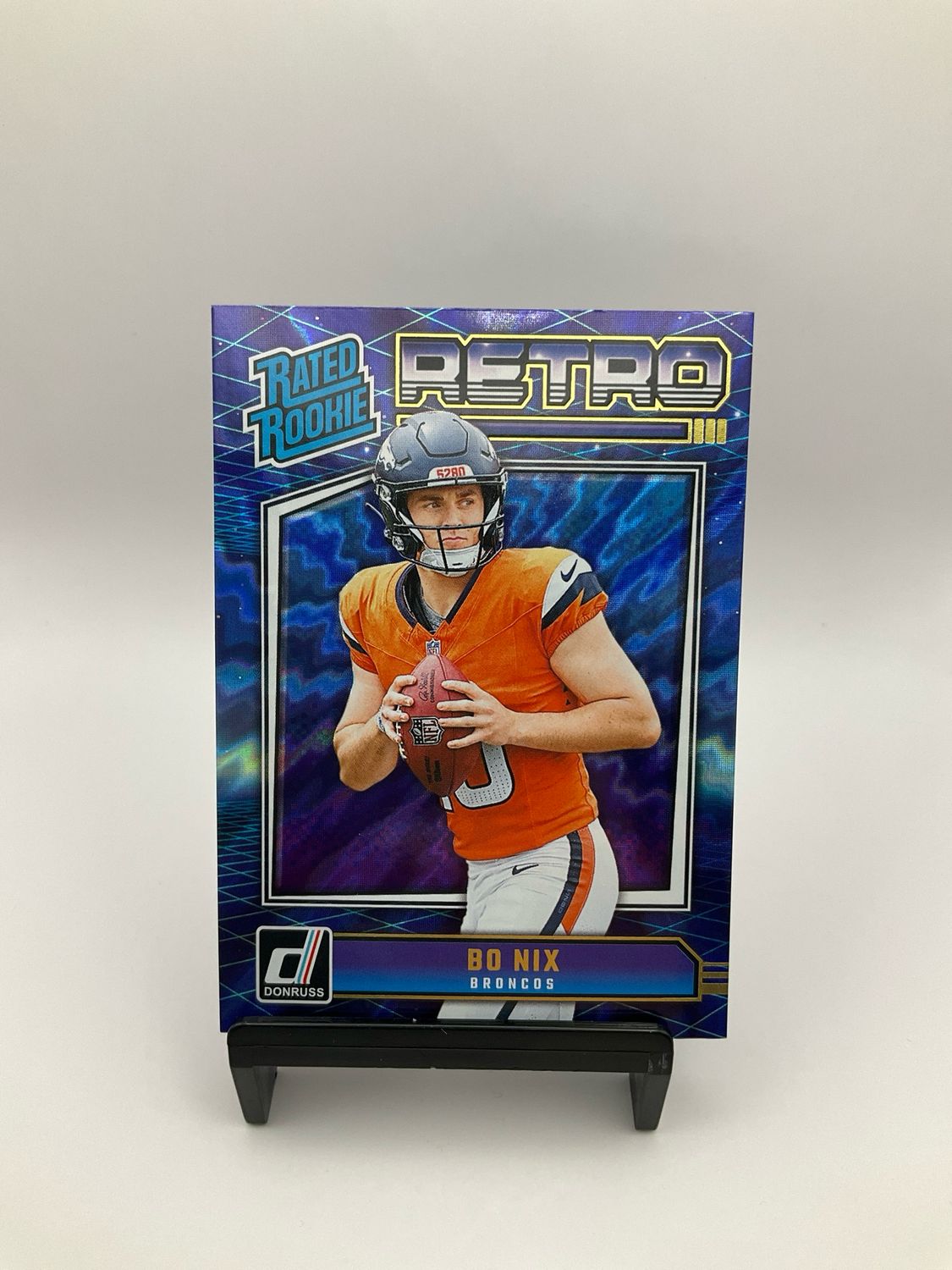 2024 Panini Donruss Bo Nix Retro Rated Rookie #19