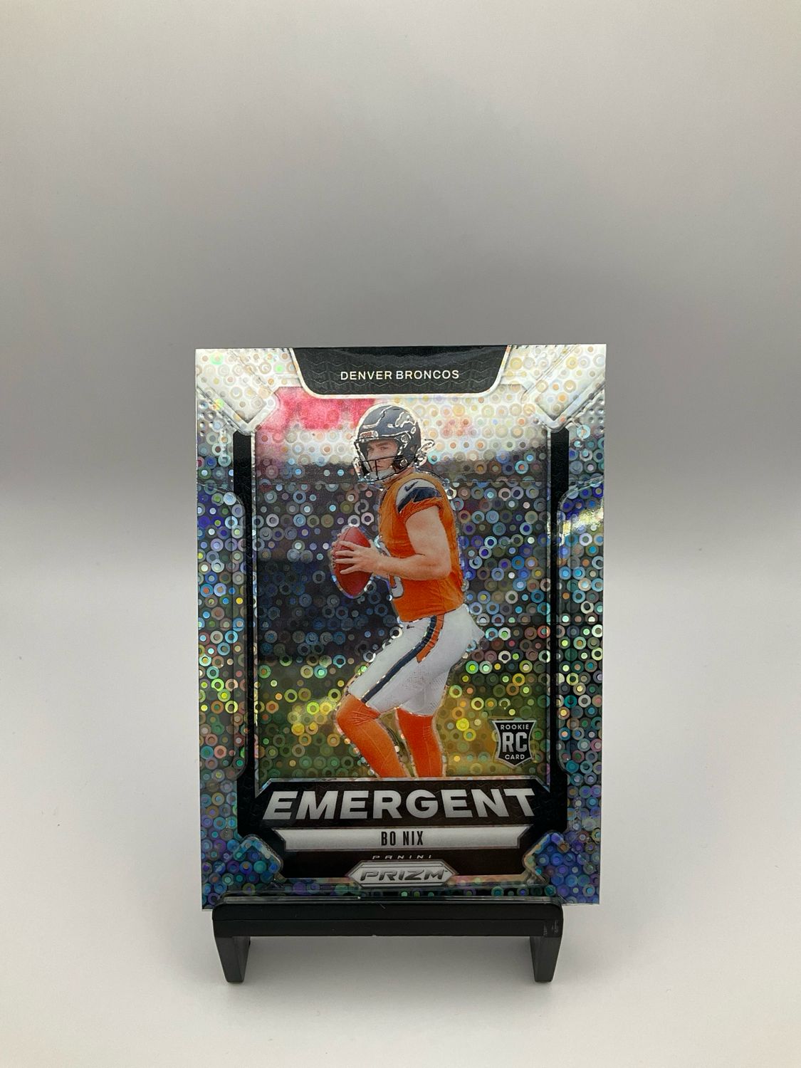 2024 Panini Prizm Football Bo Nix Emergent No Huddle Disco #3