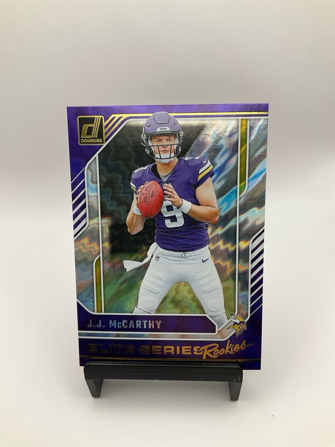 2024 Donruss Color Match Shock Rookies J.J. MCCARTHY No. 4