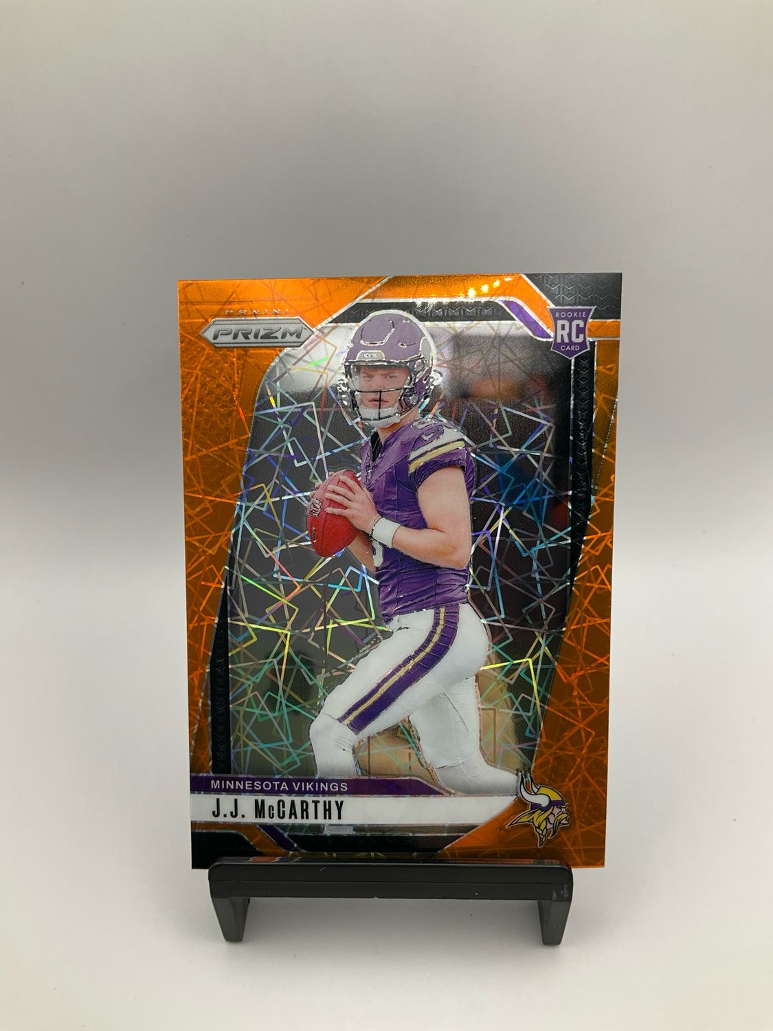 2024 Panini Prizm Football JJ MCCARTHY Orange Lazer #400
