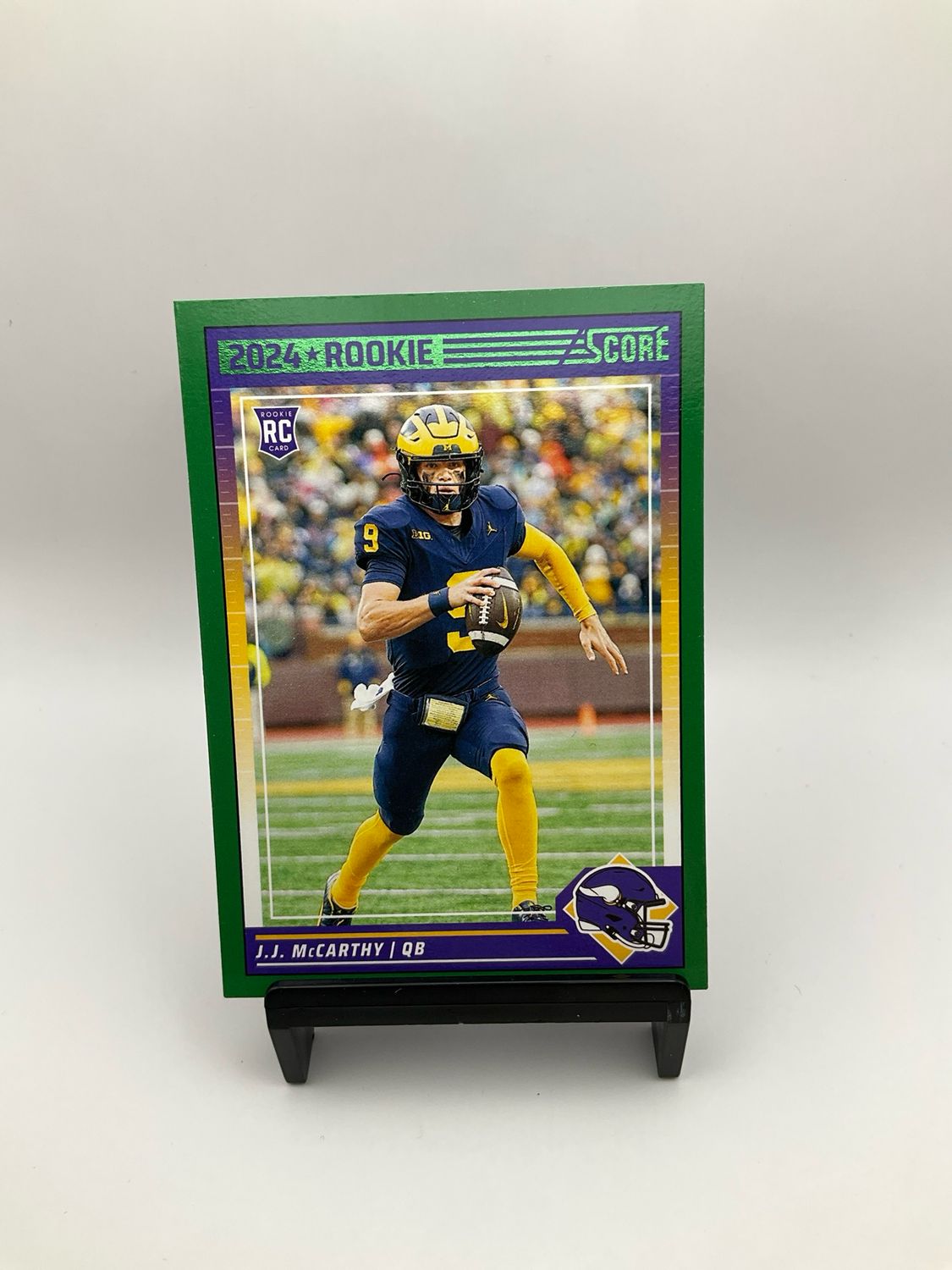 2024 Score Green Rookies #304 J.J. McCarthy