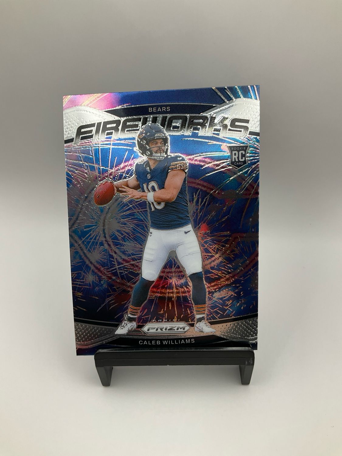 2024 Panini Prizm Caleb Williams #25 Base Fireworks