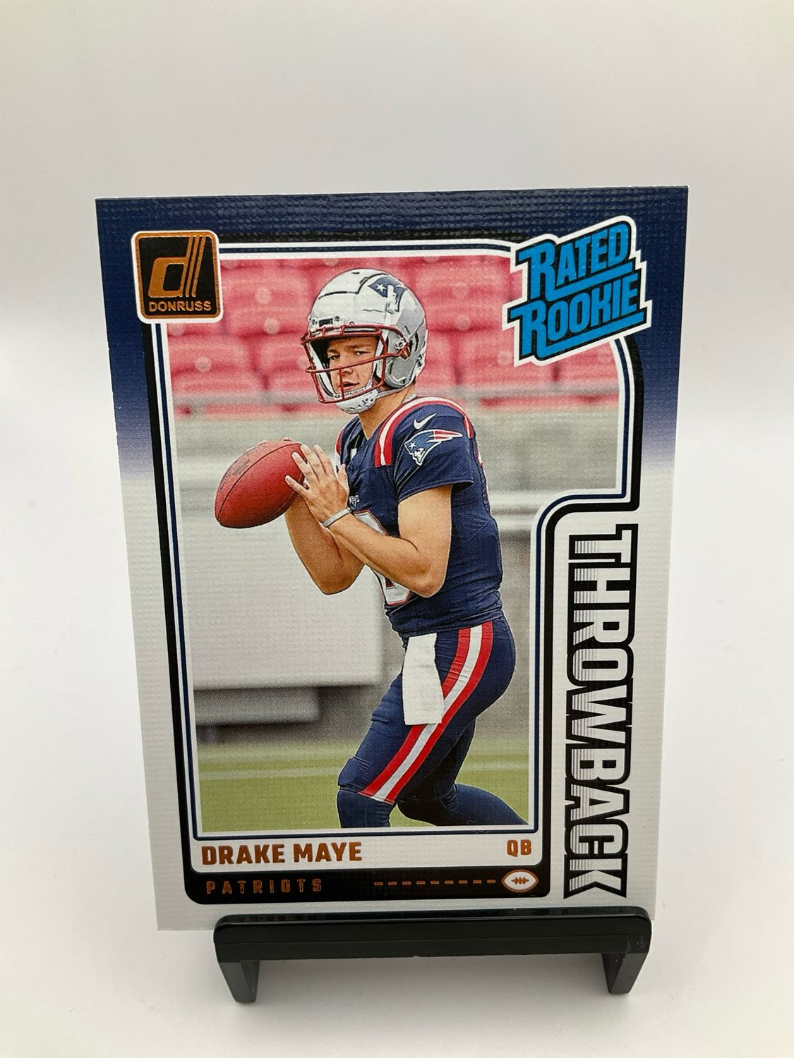 2024 Panini Donruss Rated Rookies Throwbacks Drake Maye #49