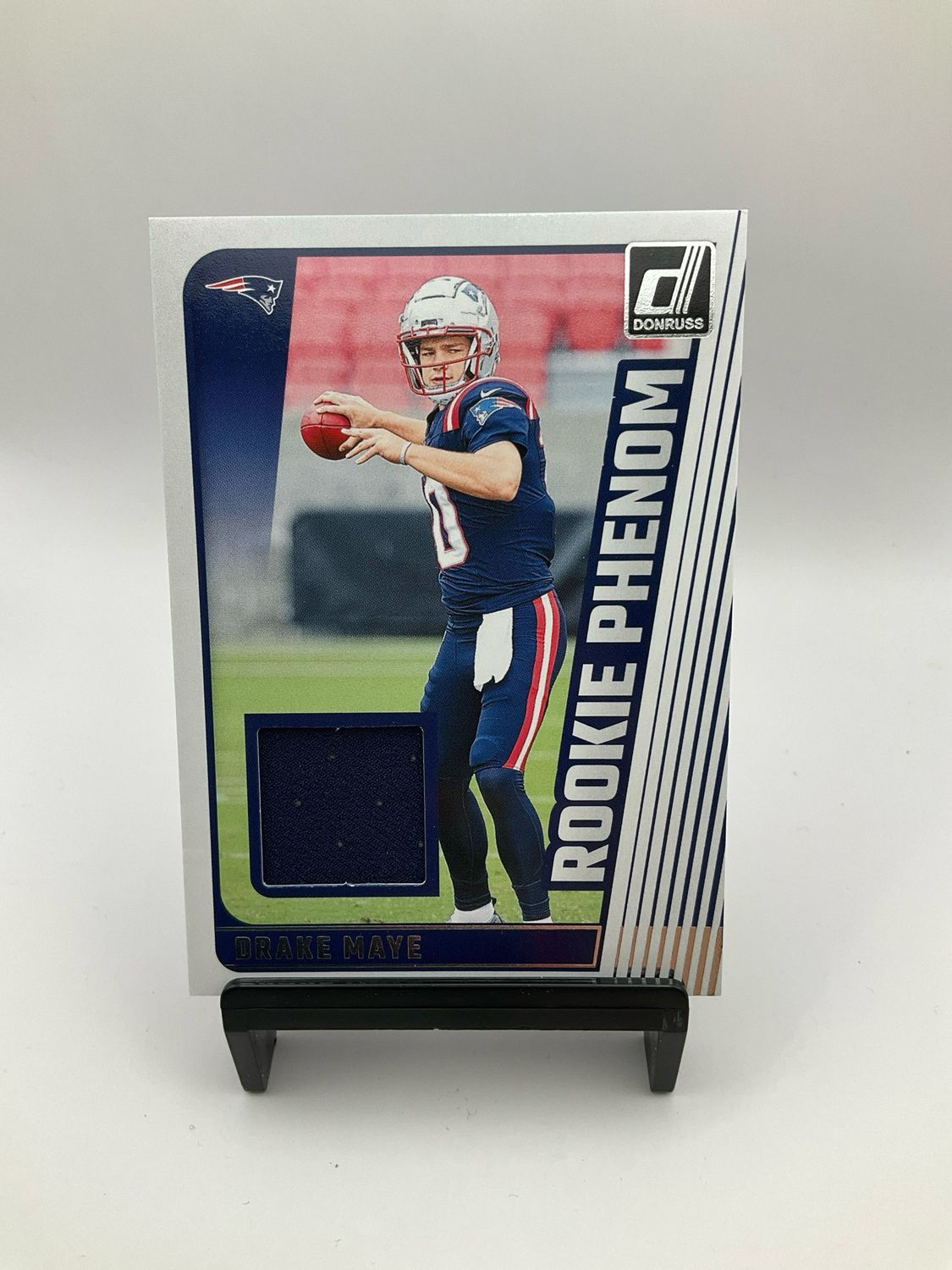 2024 Panini Donruss Drake Maye Rookie Phenom Memorabilia Patch Card #RPJ-DMA