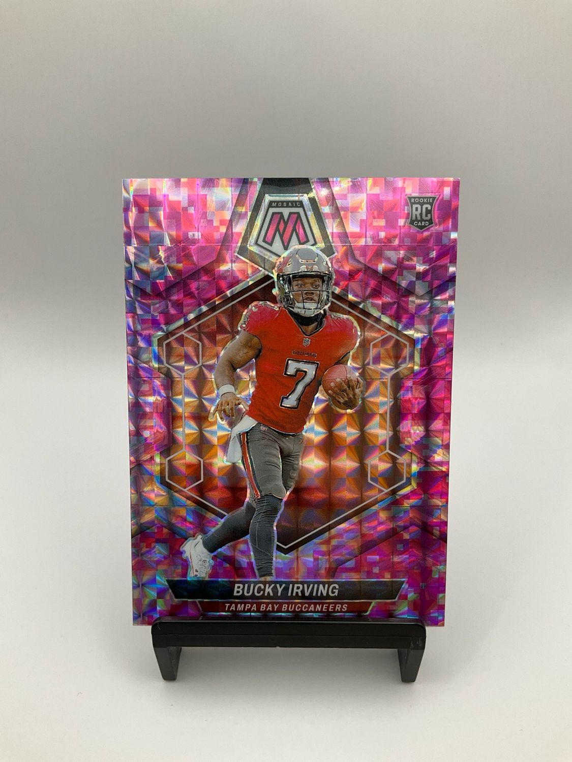 Bucky Irving RC PINK CAMO PRIZM 2024 Mosaic No. 385