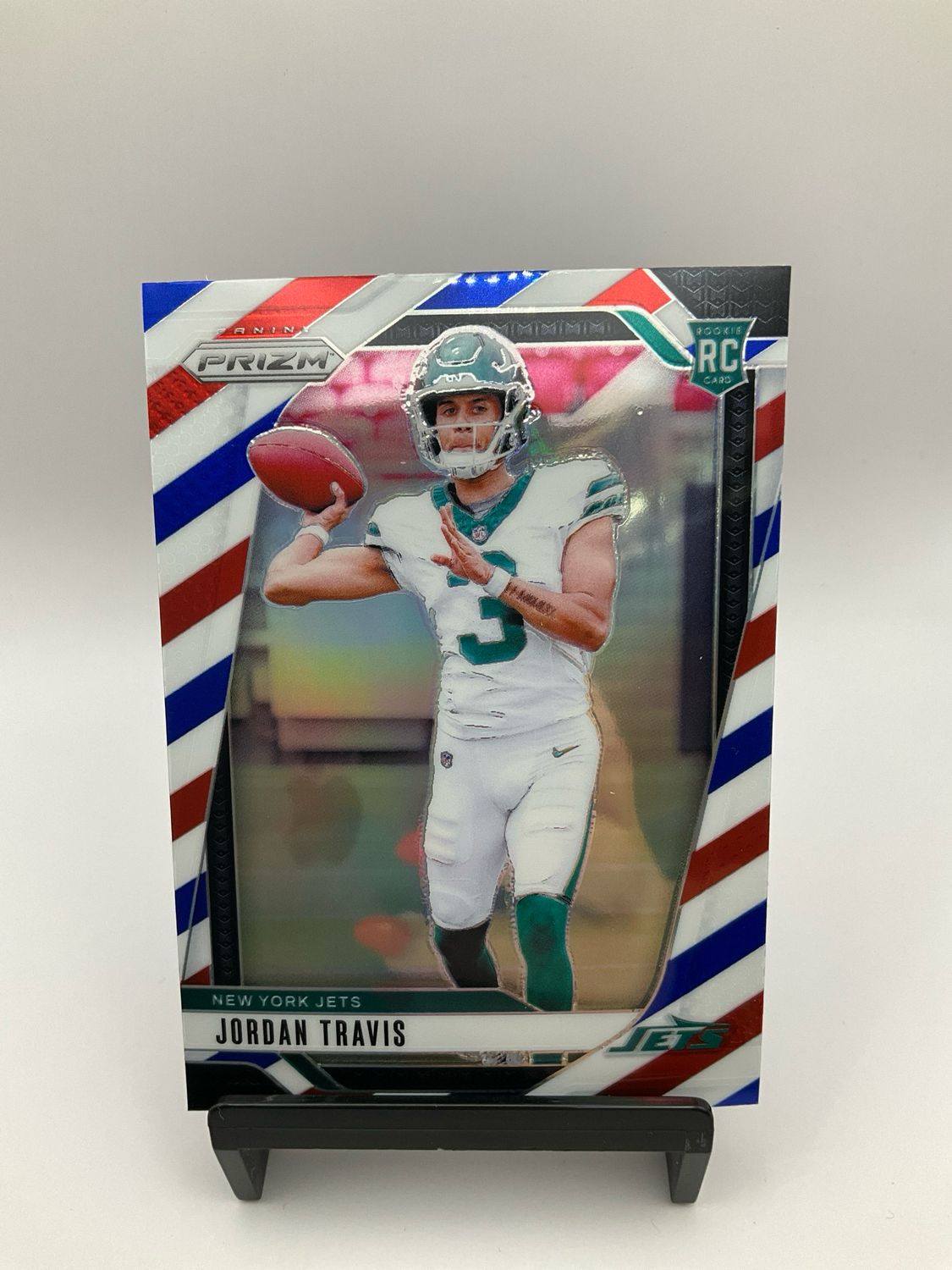2024 Panini Prizm Red White &amp; Blue #359 Jordan Travis