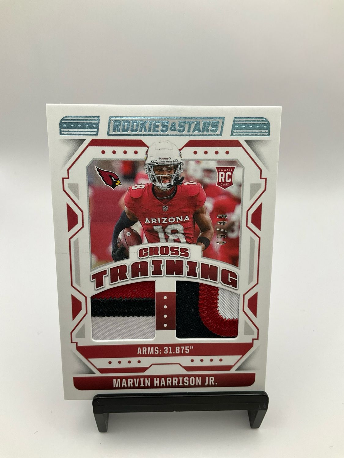 2024 Panini Rookies &amp; Stars Cross Training Marvin Harrison Jr Patch 49/49