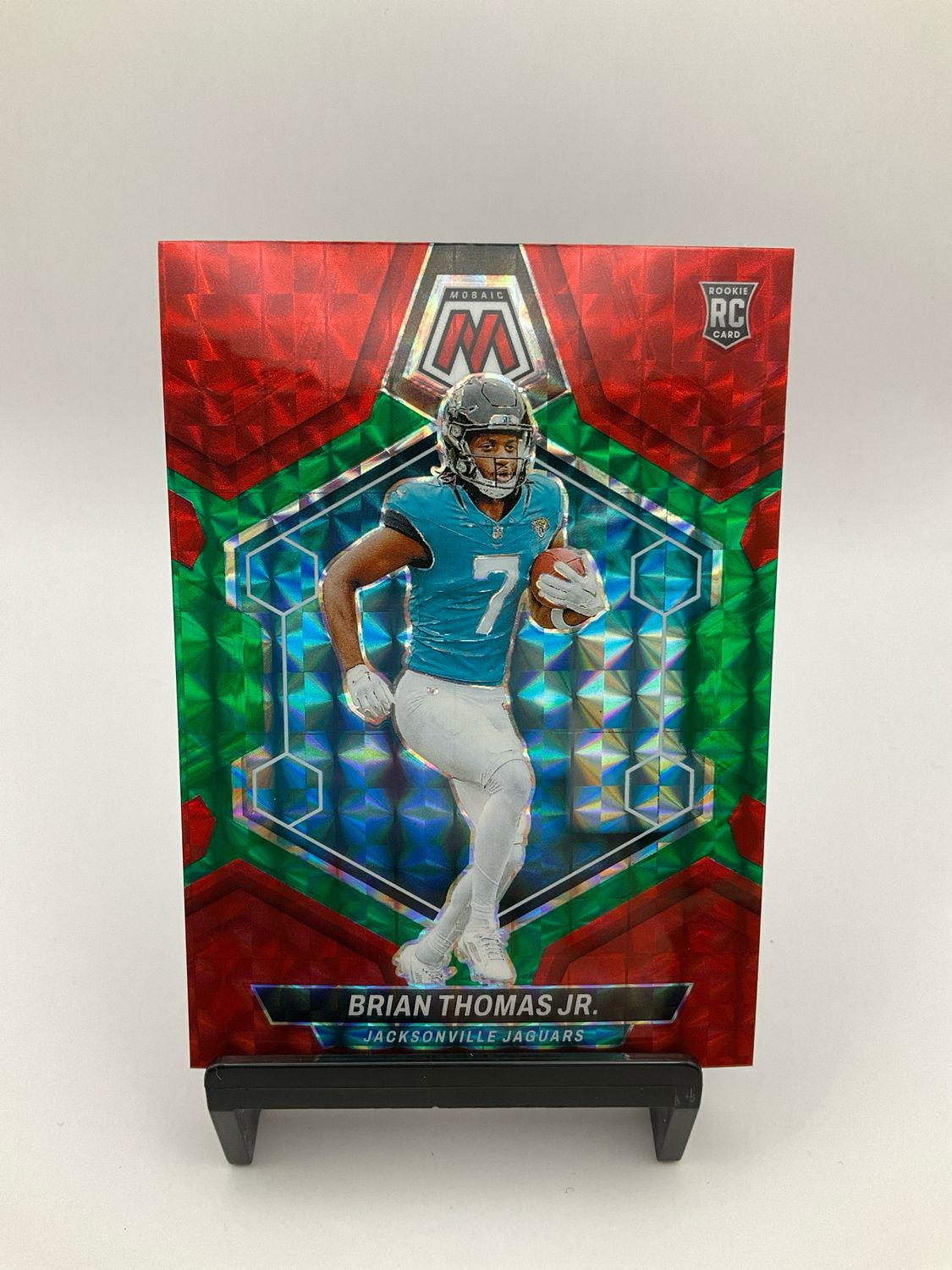 2024 Panini Mosaic Choice Brian Thomas JR Red Green Prizm #323