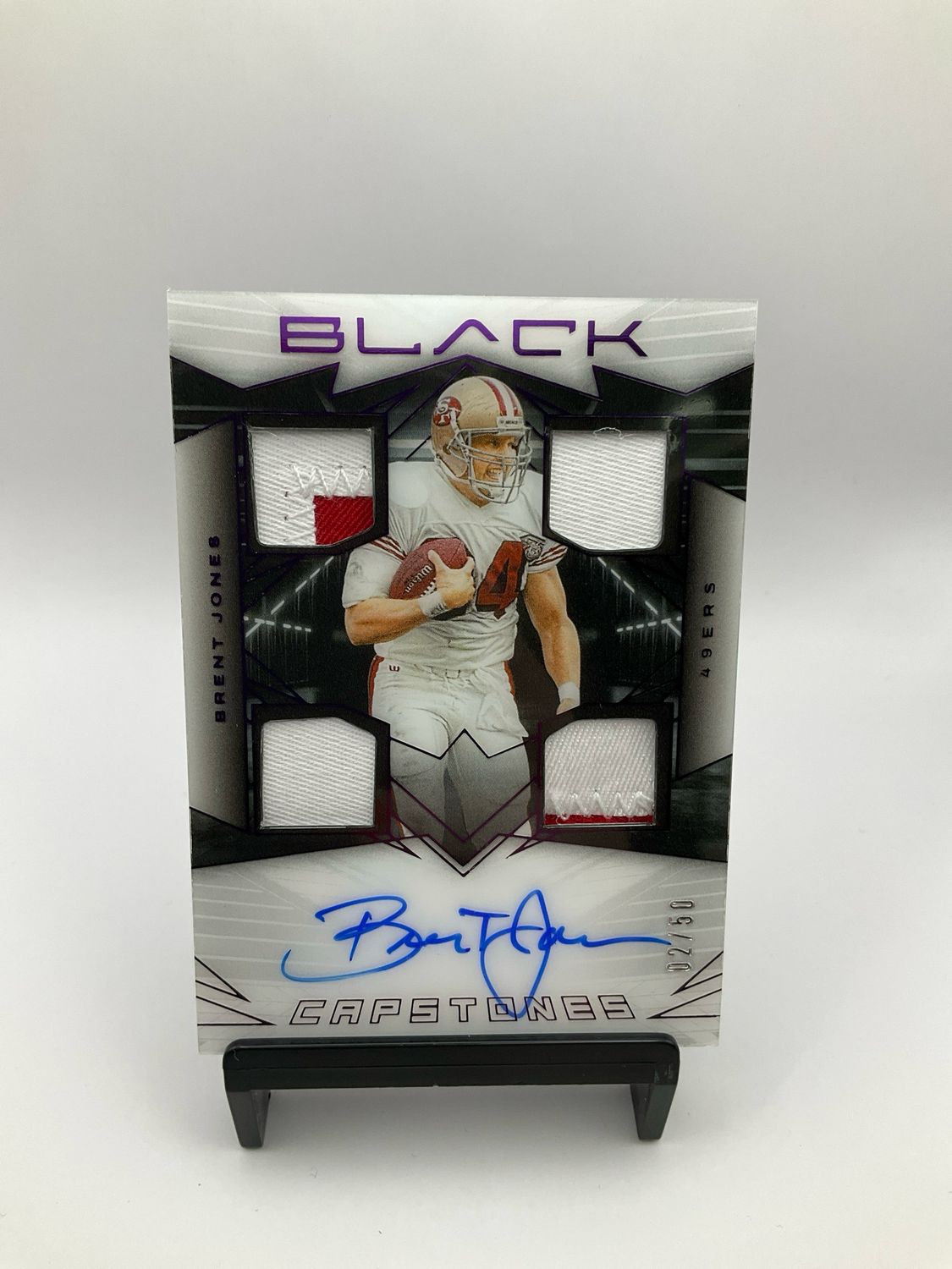 2024 Panini Black Capstones BRENT JONES /50 On Card Auto
