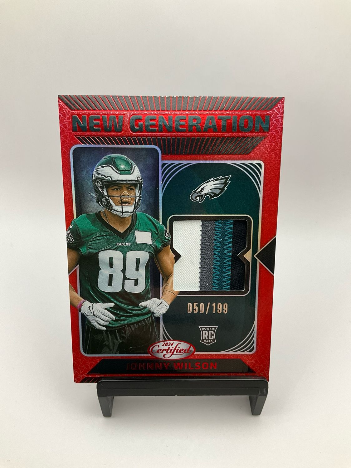 2024 Panini Certified Johnny Wilson New Generation Red Rookie RC Patch /199