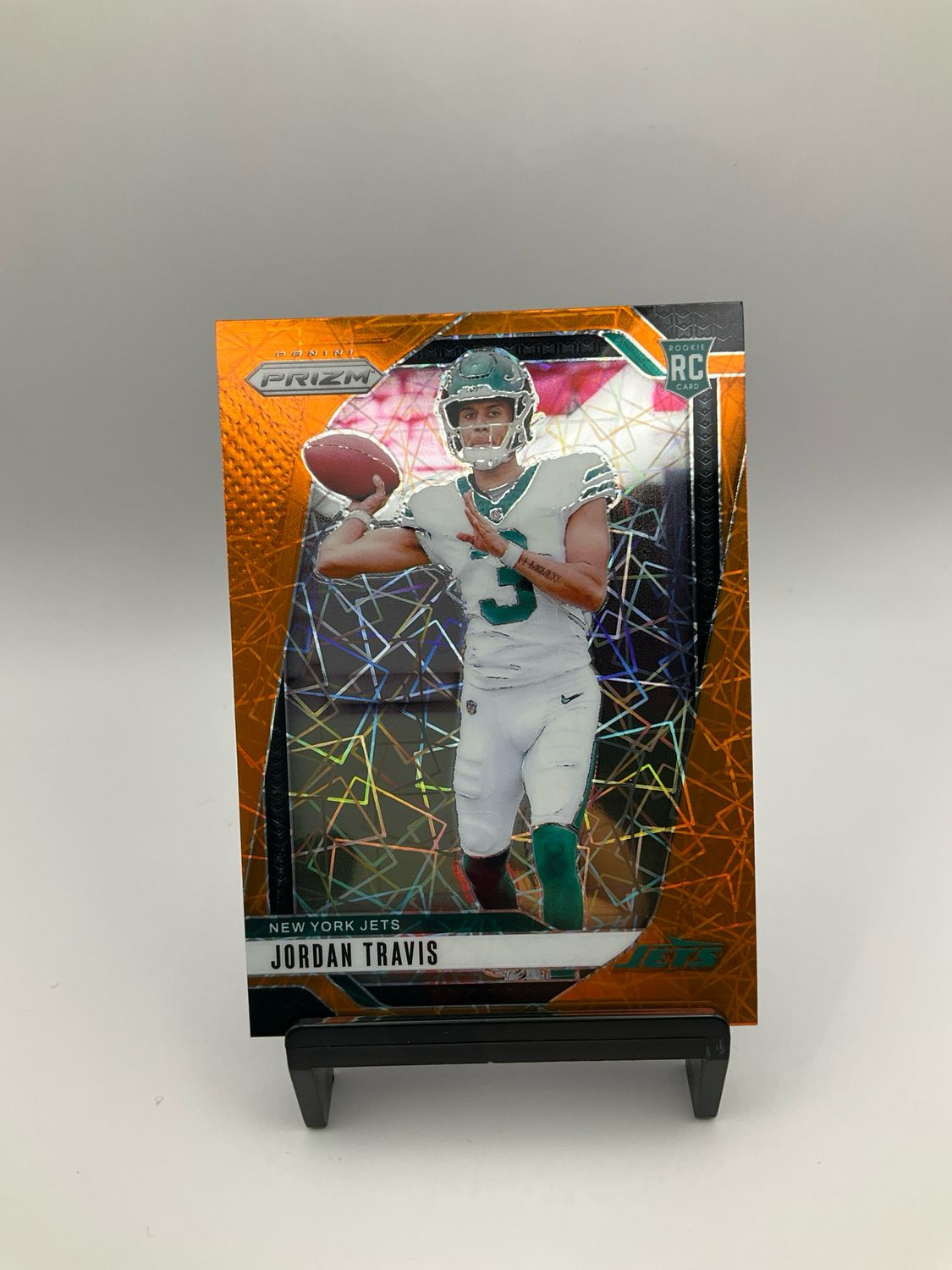 Jordan Travis Rookie Orange Lazer 2024 Panini Prizm