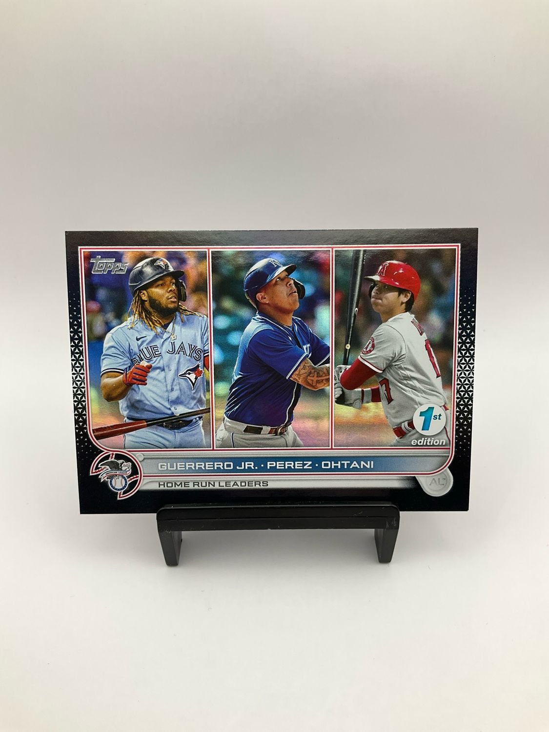 2022 TOPPS BOWMAN 1ST GUERRERO JR/PEREZ/OHTANI BLACK 17/15