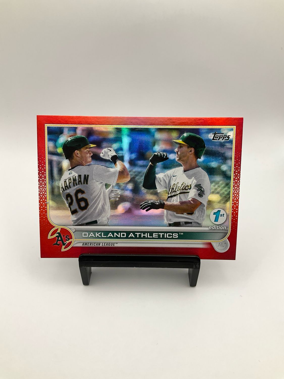 2022 TOPPS 1ST EDITION OAKLAND ATHLETICS RED CHROME 43/50