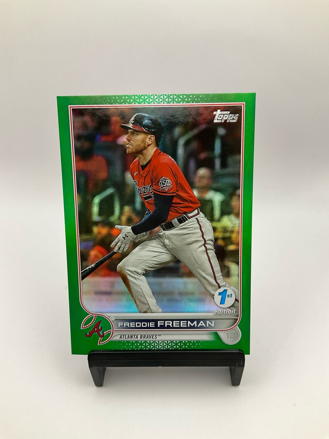2022 TOPPS 1ST EDITION FREDDIE FREEMAN GREEN CHROME 139/150
