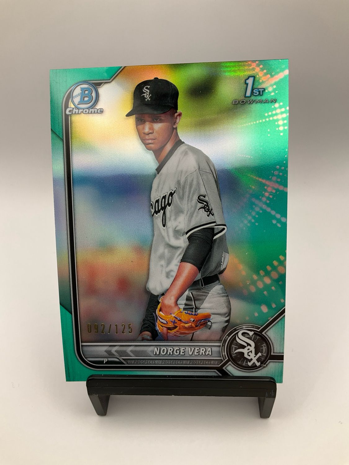 2022 TOPPS BOWMAN CHROME 1ST BOWMAN NORGE VERA AQUA CHROME 092/125