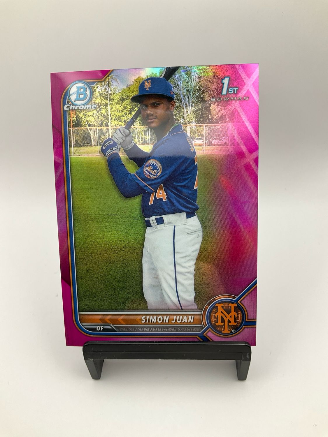2022 TOPS BOWMAN CHROME PINK CHROME SIMON JUAN 199/199