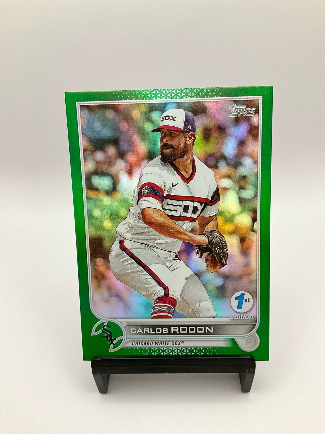 2022 TOPPS BOWMAN 1ST EDITION  CARLOS RODON GREEN CHROMR 146/150