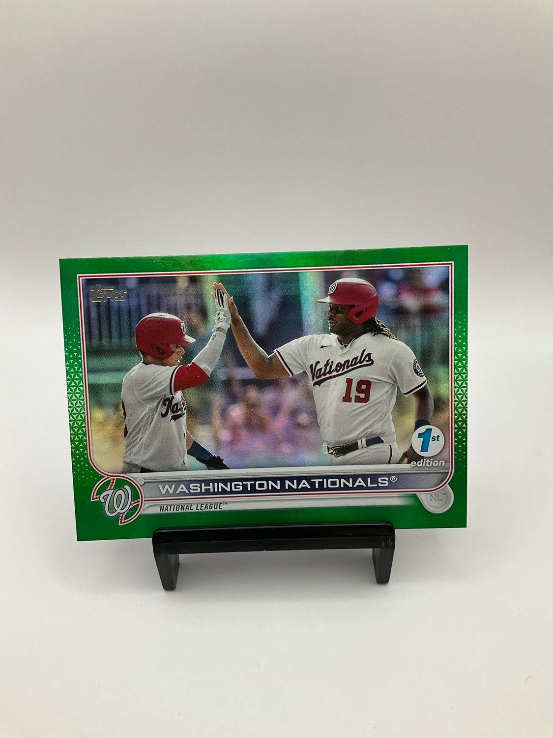 2022 TOPPS 1ST EDITION WASHINGTON NATIONALS GREEN CHROME 067/150