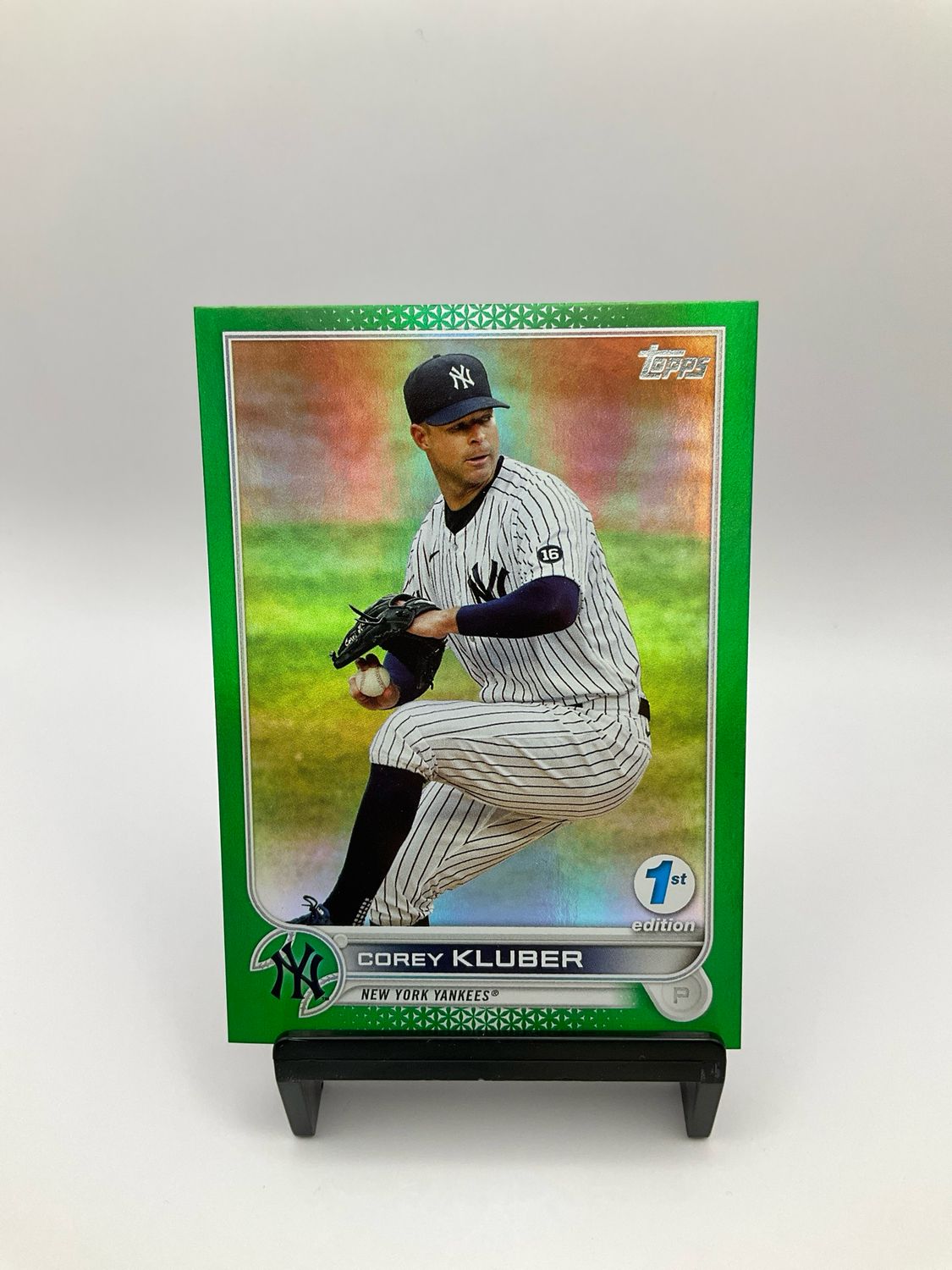 2022 TOPPS 1ST EDITION COREY KLUBER GREEN CHROME 113/150