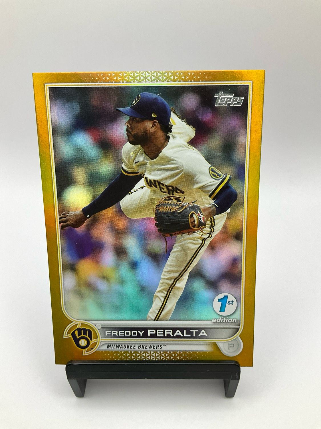 2022 TOPPS BOWMAN 1ST EDITION FREDDY PERALTA GOLD CHROME