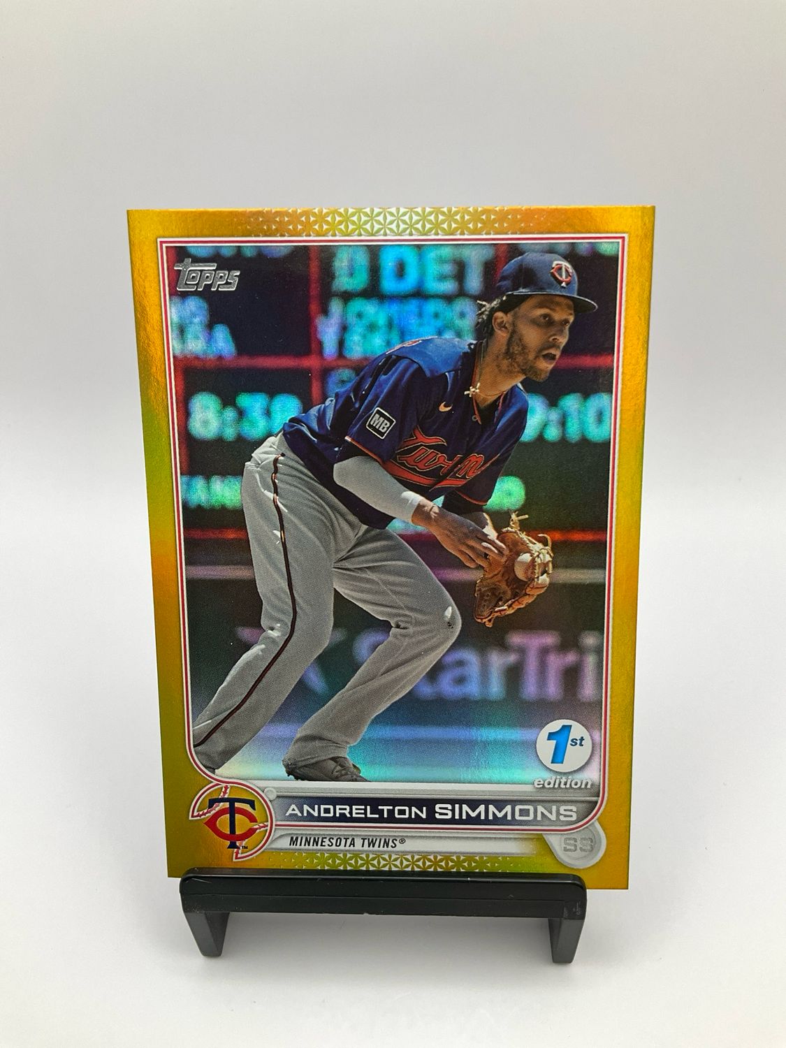 2022 TOPPS BOWMAN 1ST EDITION ANDRELTON SIMMONS GOLD CHROME